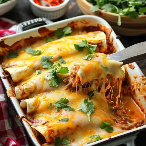 5 Ingredient Beef Enchiladas