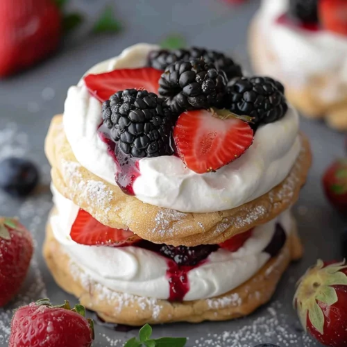 Chilled Crumbl berries and cream cookies