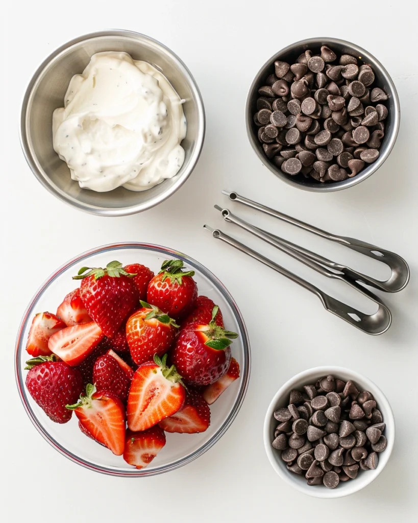 Chocolate Strawberry Yogurt Clusters Ingredients