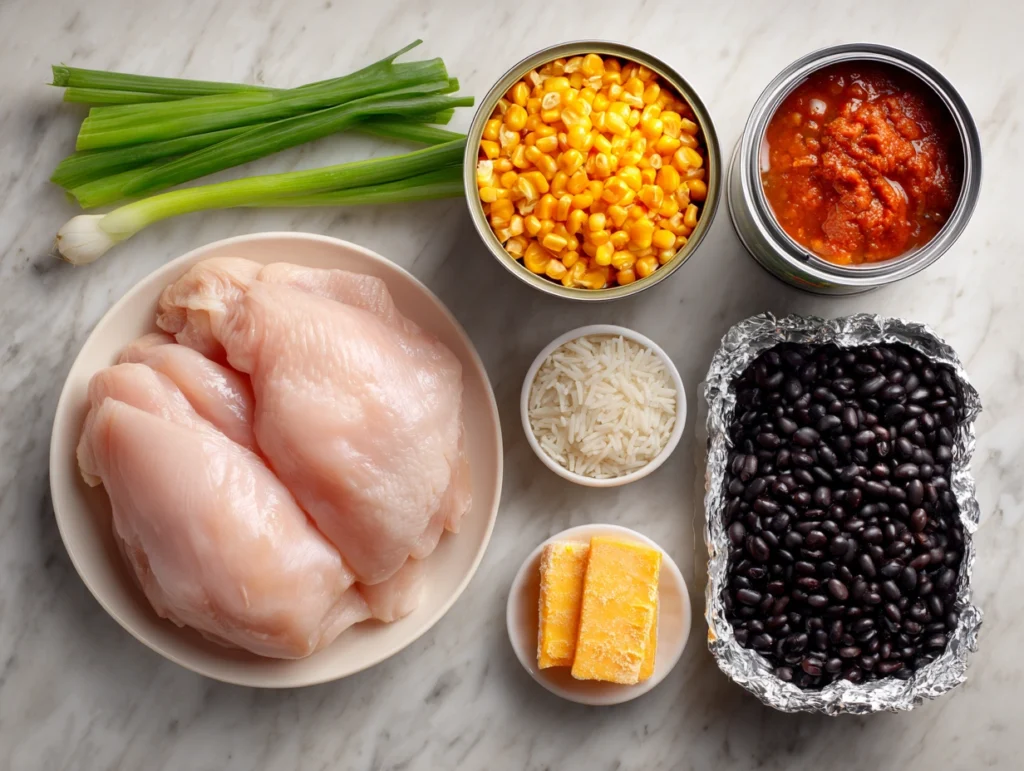 Slow Cooker Chicken Taco Bowls Ingredients