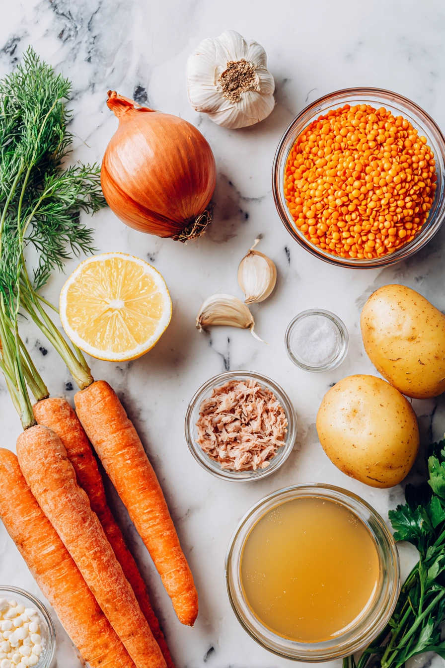 Turkish Lentil Soup Ingredients