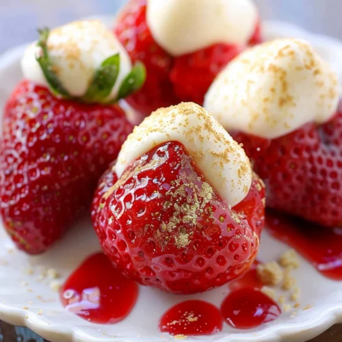 Cheesecake Stuffed Strawberries