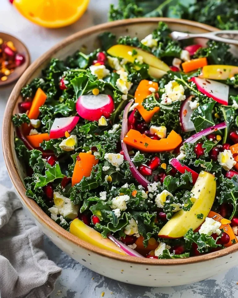Healthy Mediterranean Kale Salad