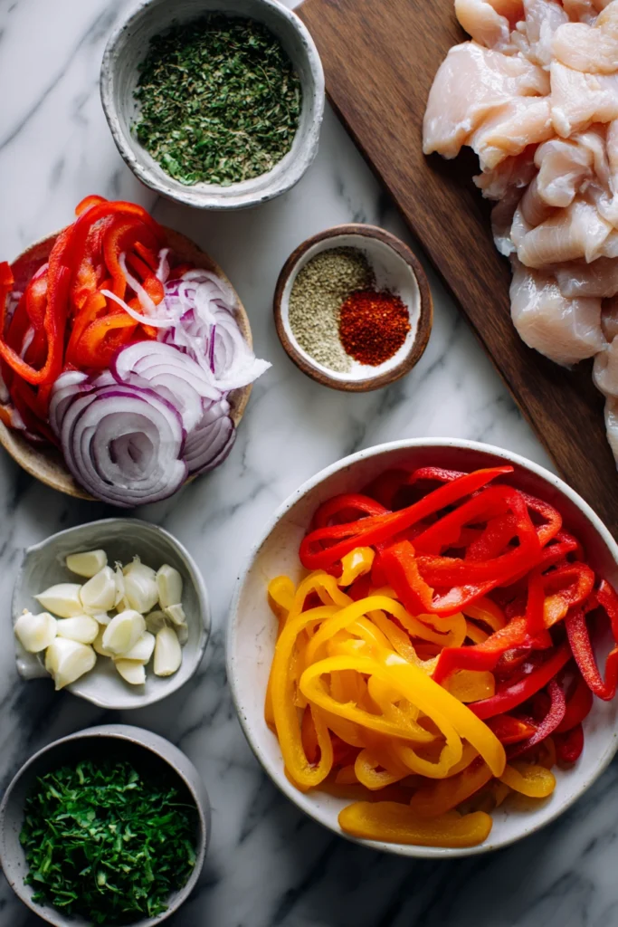 Sheet Pan Chicken FajitaS Ingredients