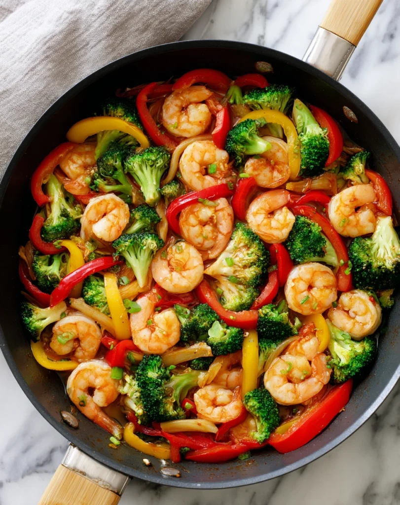 Shrimp Stir-Fry Process