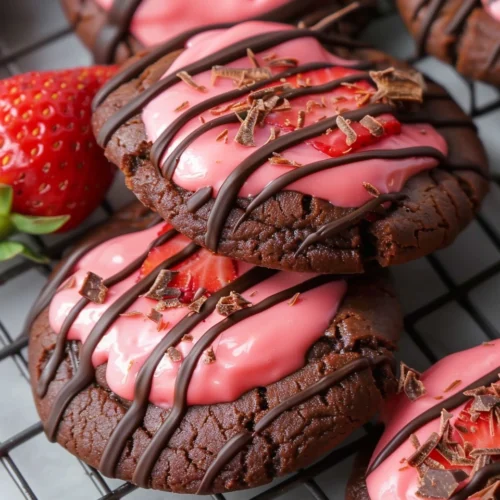 Chocolate Covered Strawberry Cookies