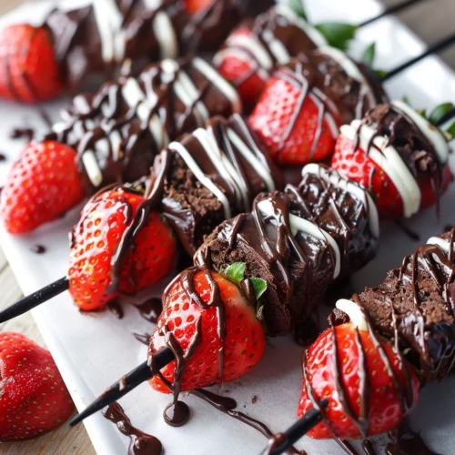 Chocolate Strawberry Kabobs
