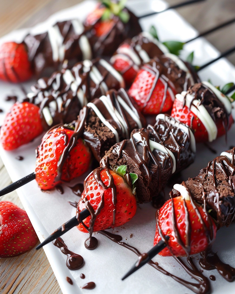 Chocolate Strawberry Kabobs
