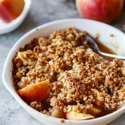 Healthy Breakfast Apple Crumble
