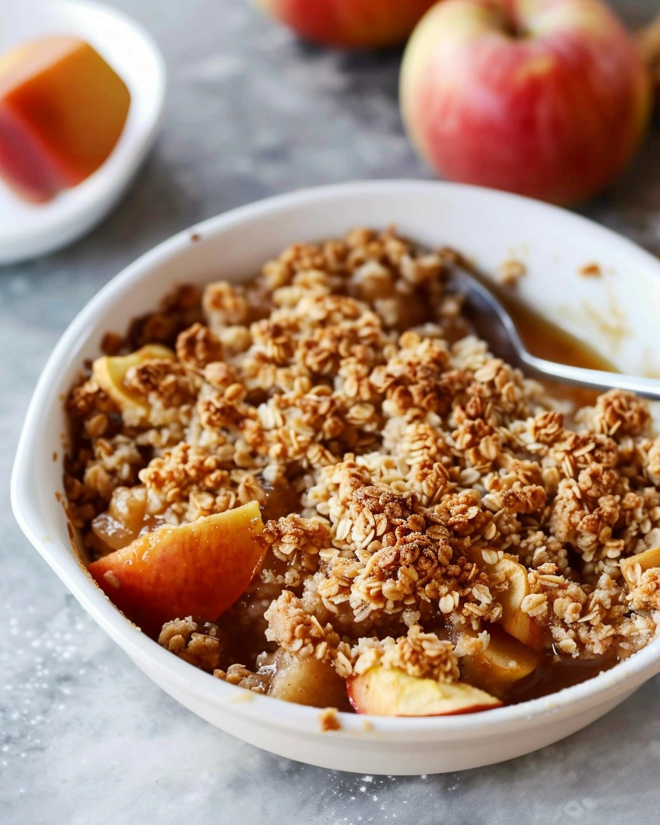 Healthy Breakfast Apple Crumble
