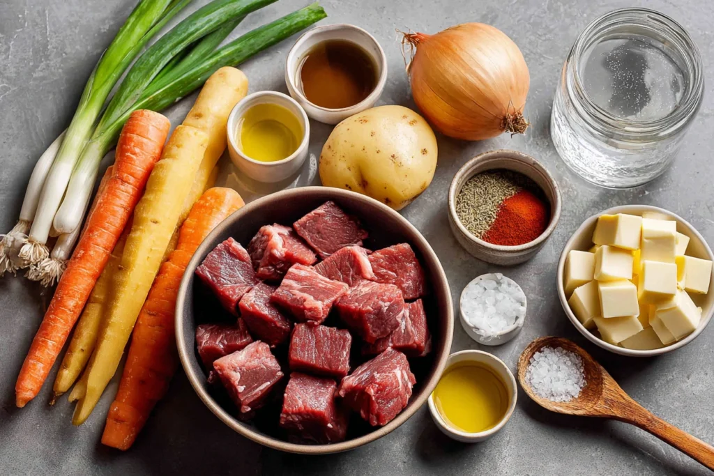 Old Fashioned Beef Stew Ingredients