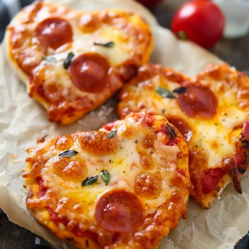 Mini Heart Pizzas