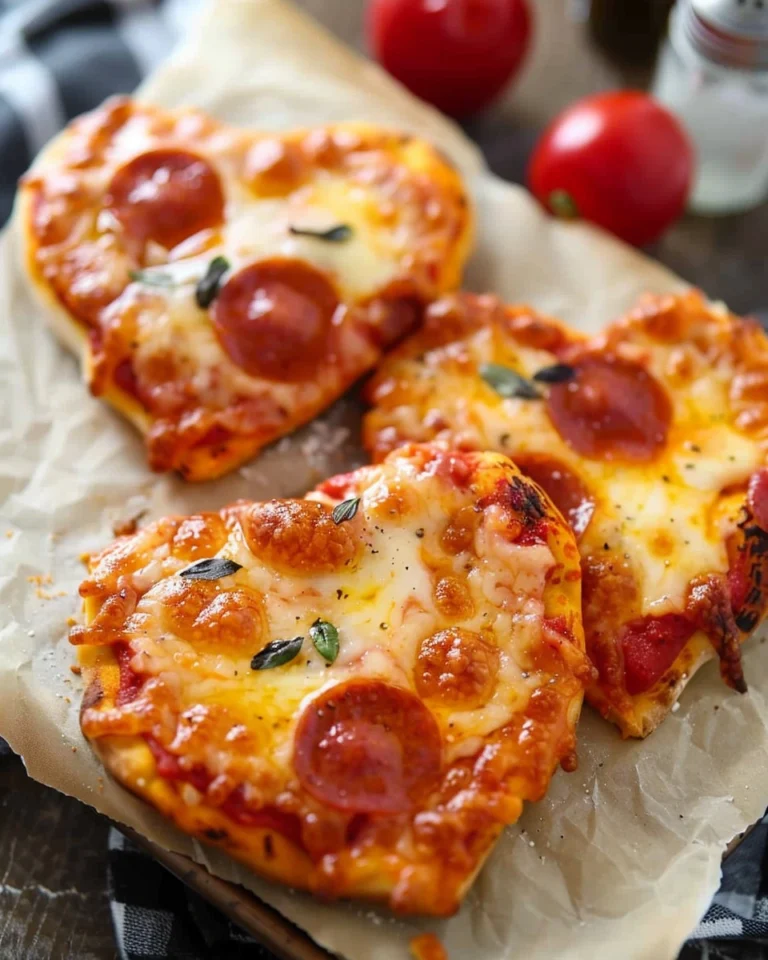 Mini Heart Pizzas