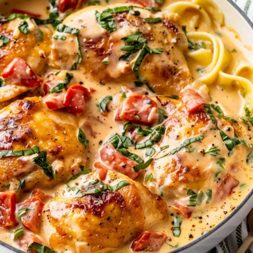 One Pan Creamy Tuscan Chicken