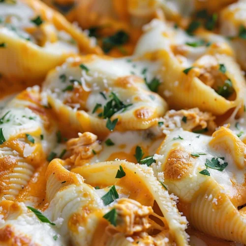 Buffalo Chicken Stuffed Shells