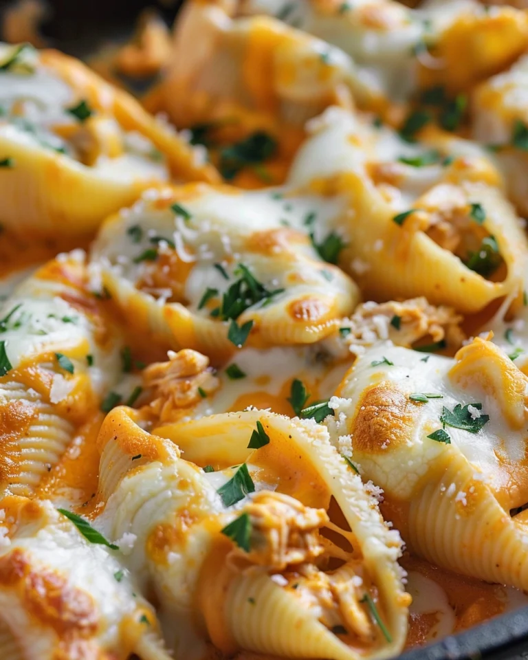 Buffalo Chicken Stuffed Shells