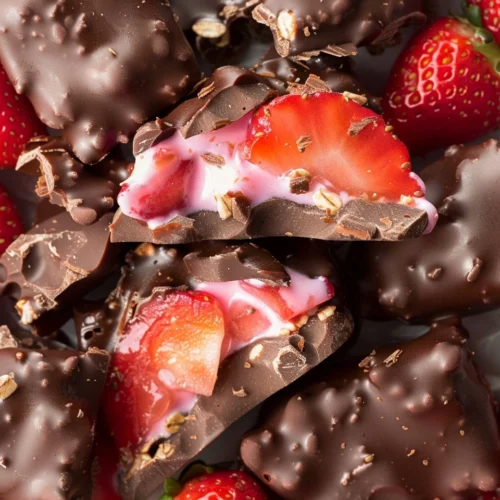 Chocolate Strawberry Yogurt Clusters