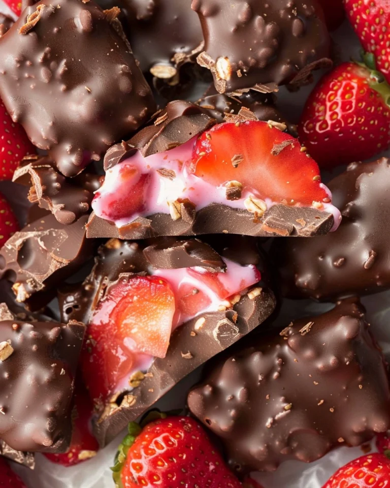 Chocolate Strawberry Yogurt Clusters