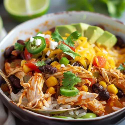 Slow Cooker Chicken Taco Bowls