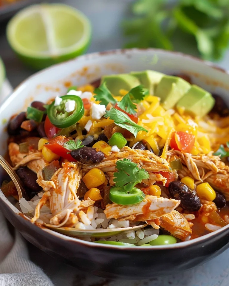 Slow Cooker Chicken Taco Bowls