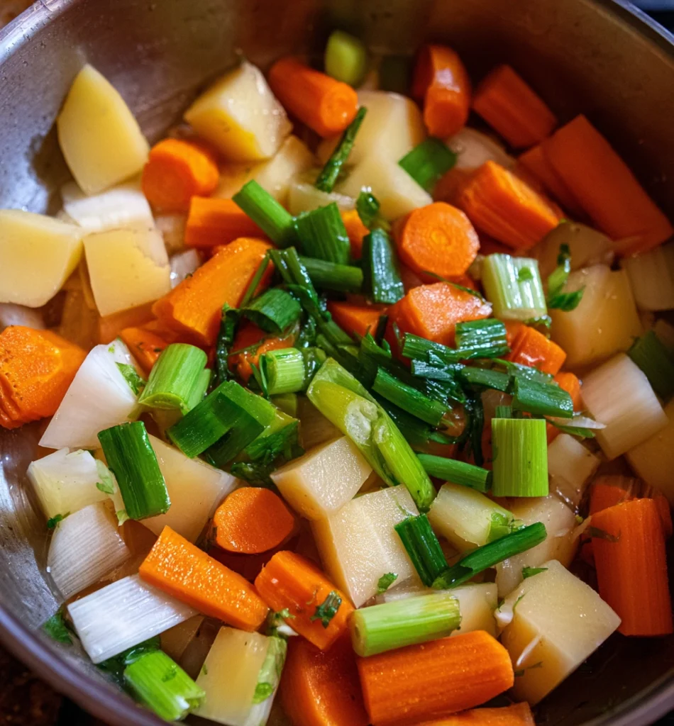 Vegetarian Lentil Soup Process