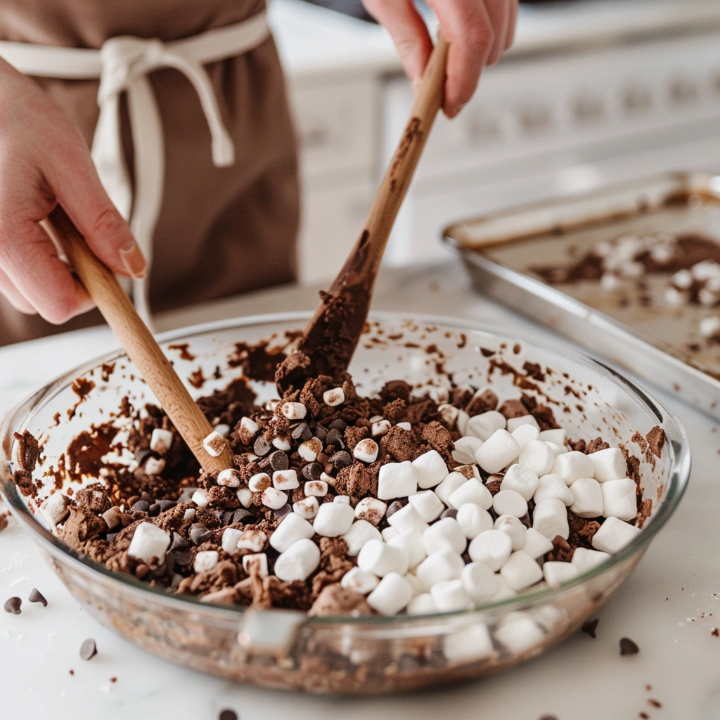 Chocolate Marshmallow Swirl Cookies