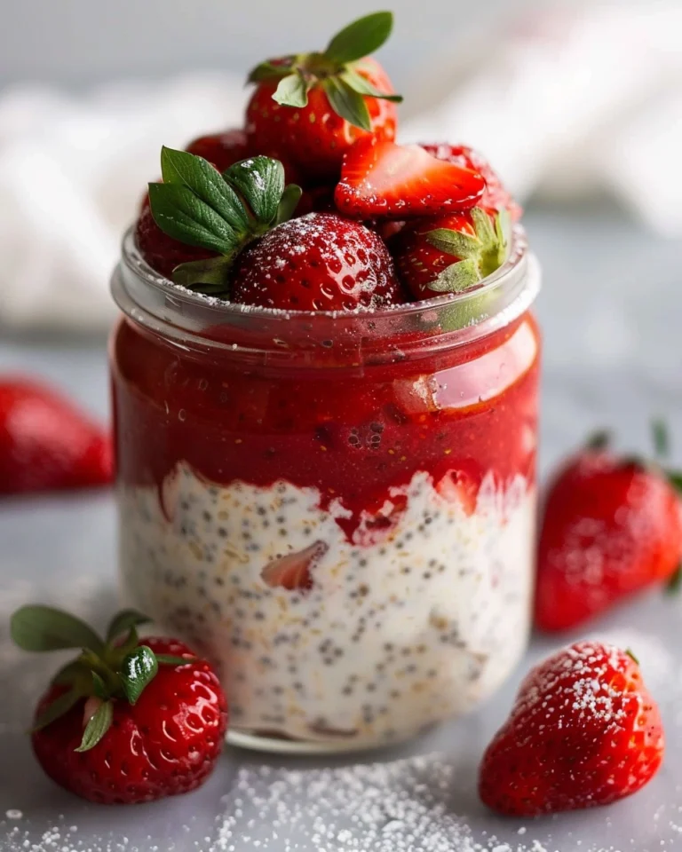 Strawberry Cheesecake Overnight Oats