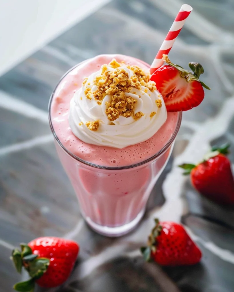 Strawberry Shortcake Protein Smoothie