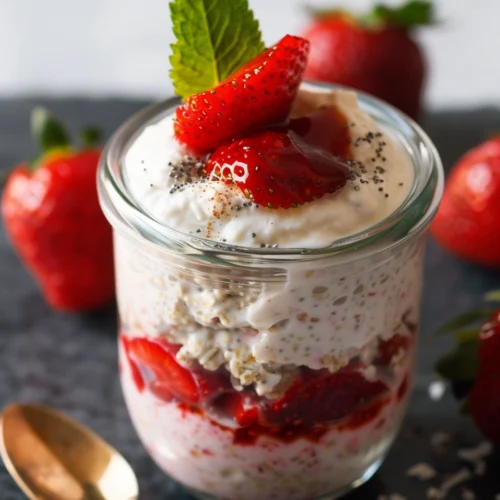 Strawberry Cheesecake Overnight Oats