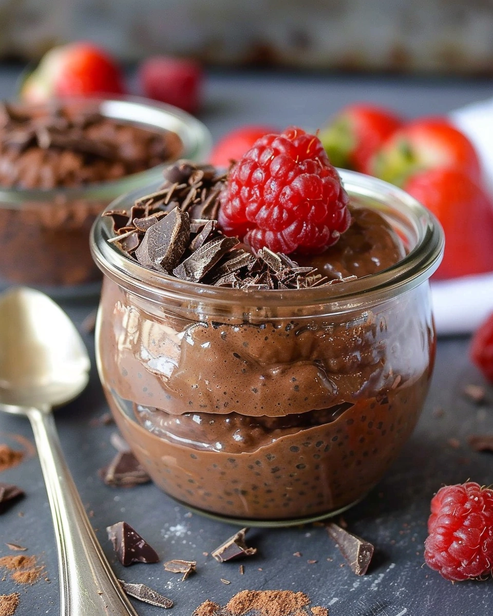 Chocolate Chia Protein Pudding