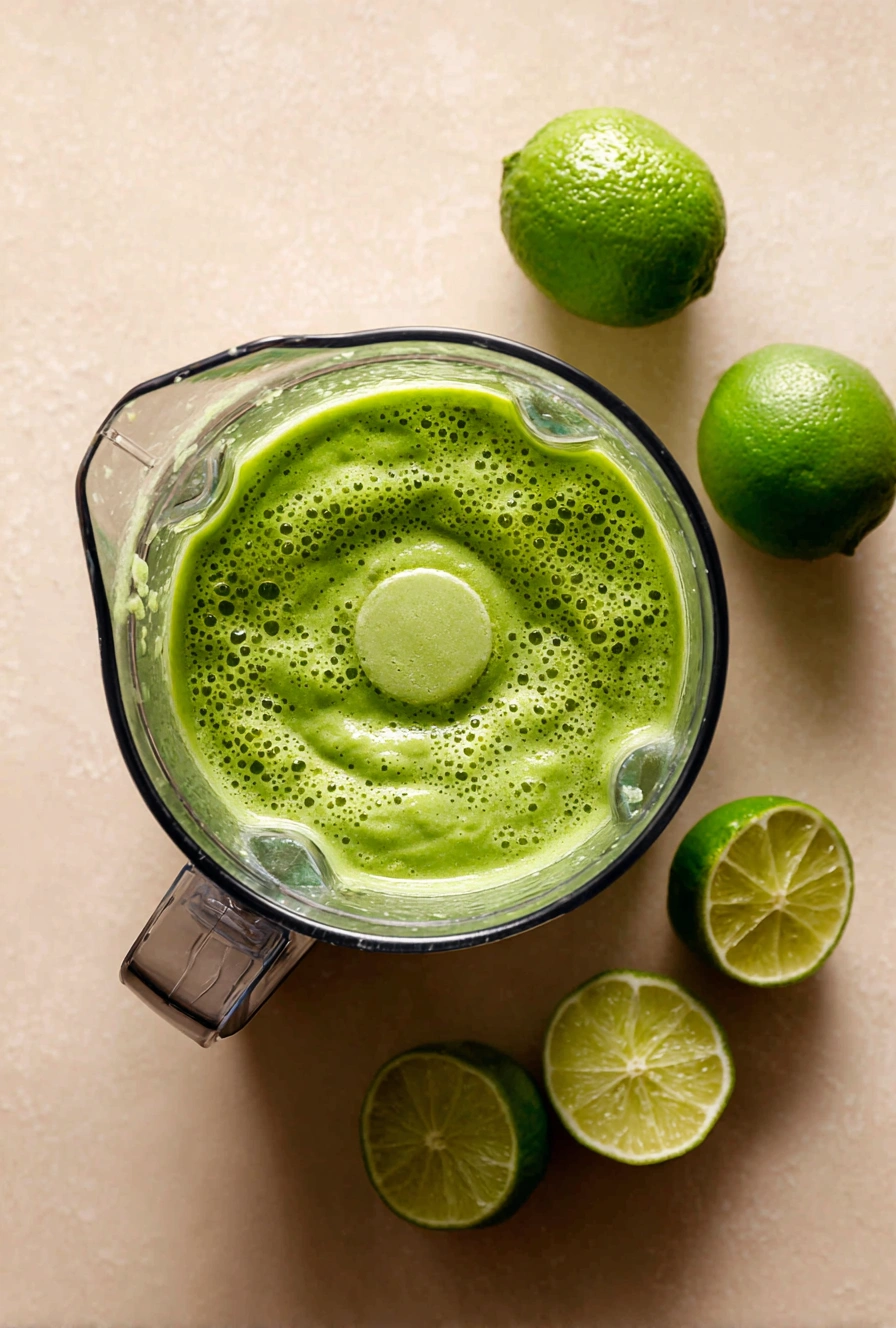 Coconut Key Lime Pie Smoothie Process