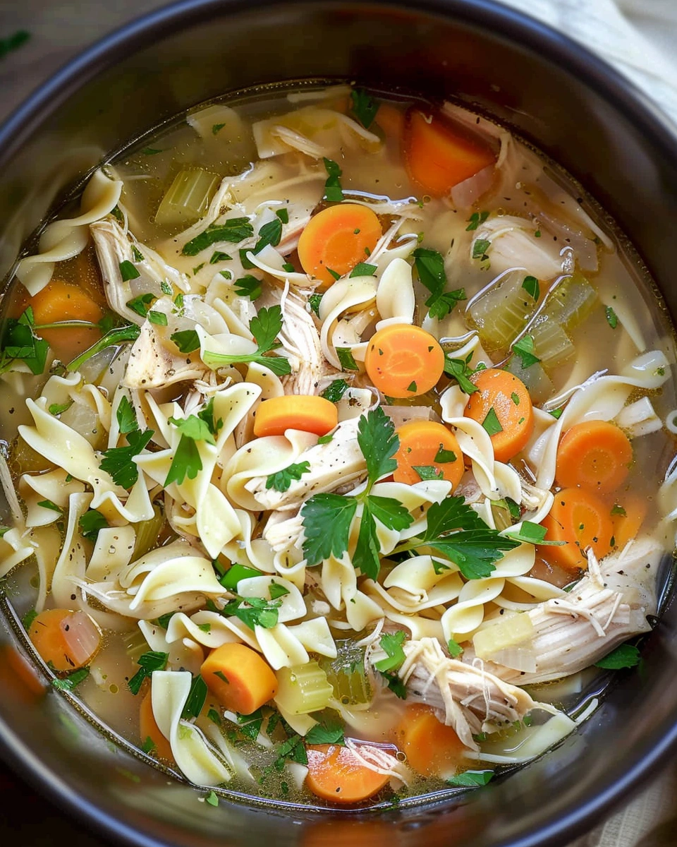 Crockpot Chicken Noodle Soup