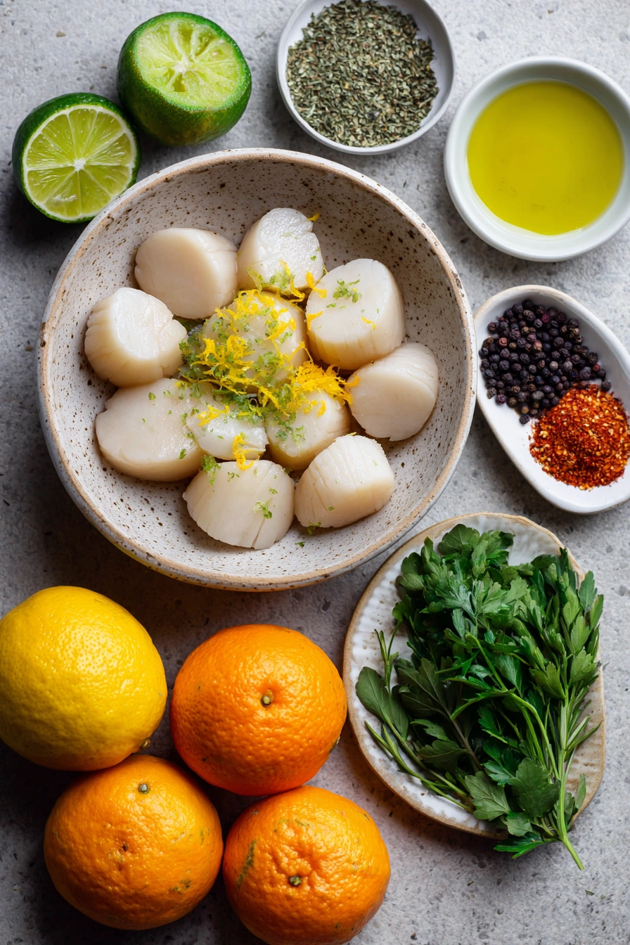 Seared Scallops Ingredients