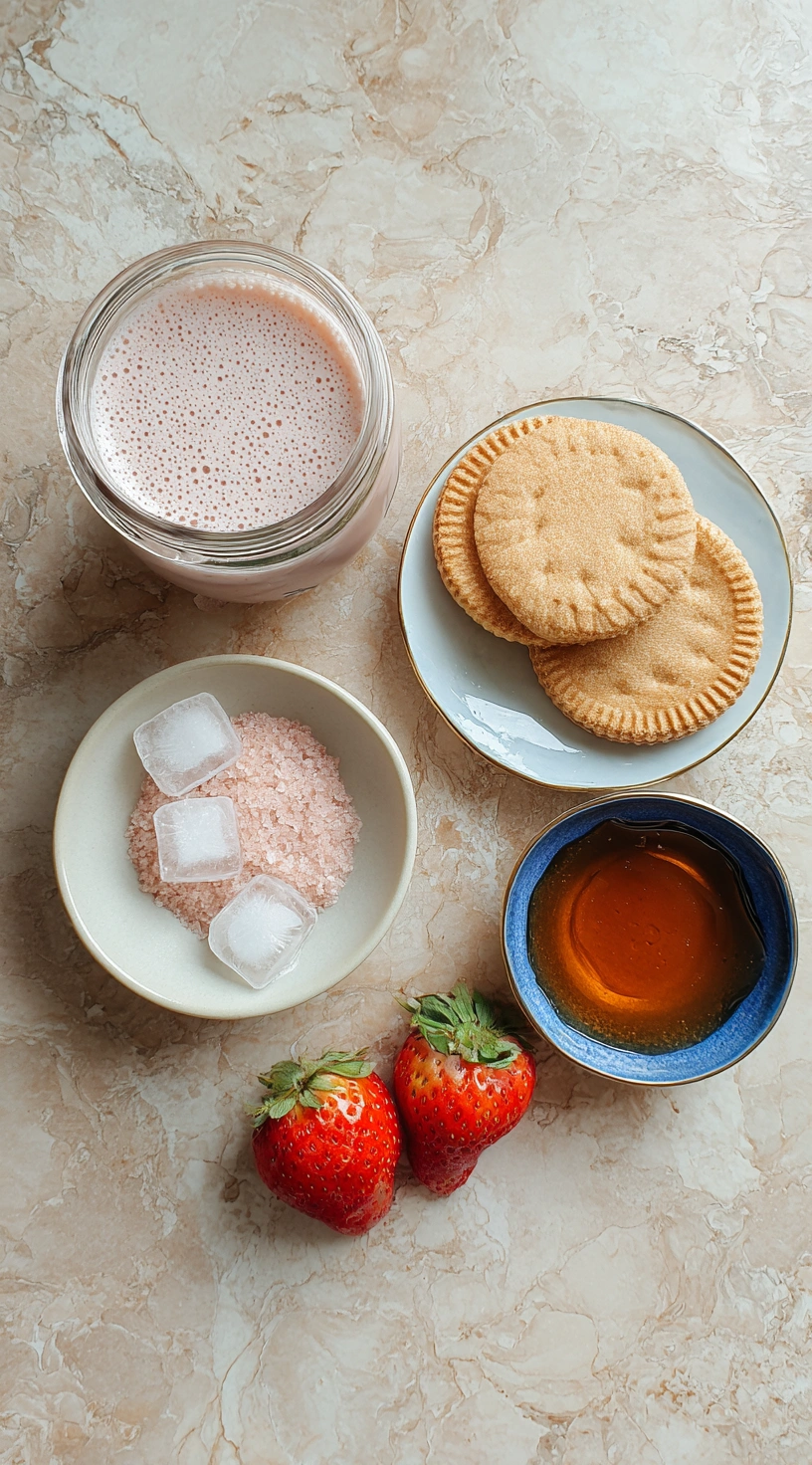 Strawberry Shortcake Protein Smoothie Ingredients