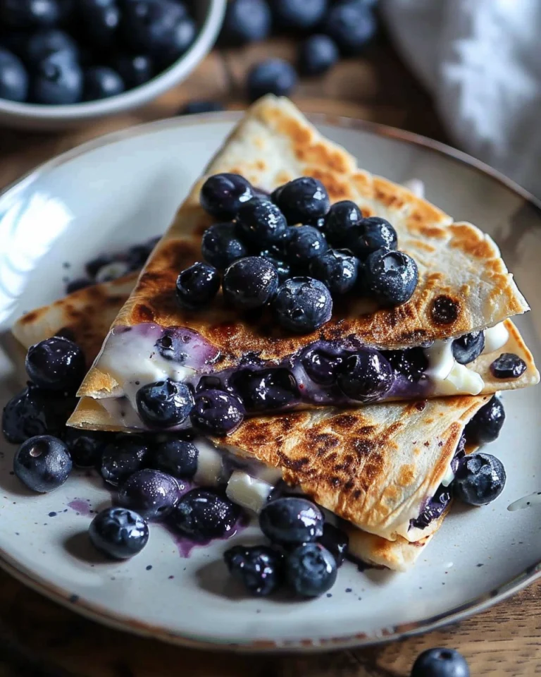 Blueberry Breakfast Quesadilla Delight Recipe