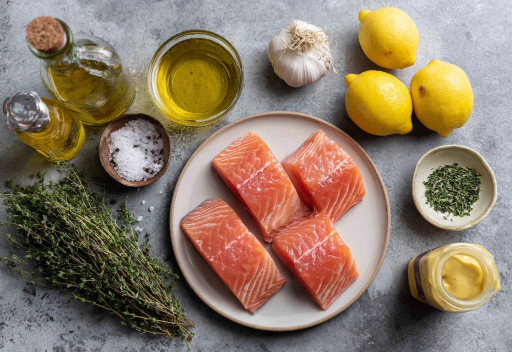 Lemon Garlic Herb Grilled Salmon Ingredients