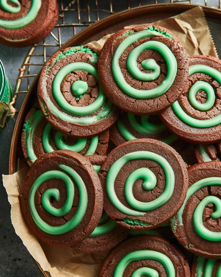 Chocolate Mint Pinwheel Cookies