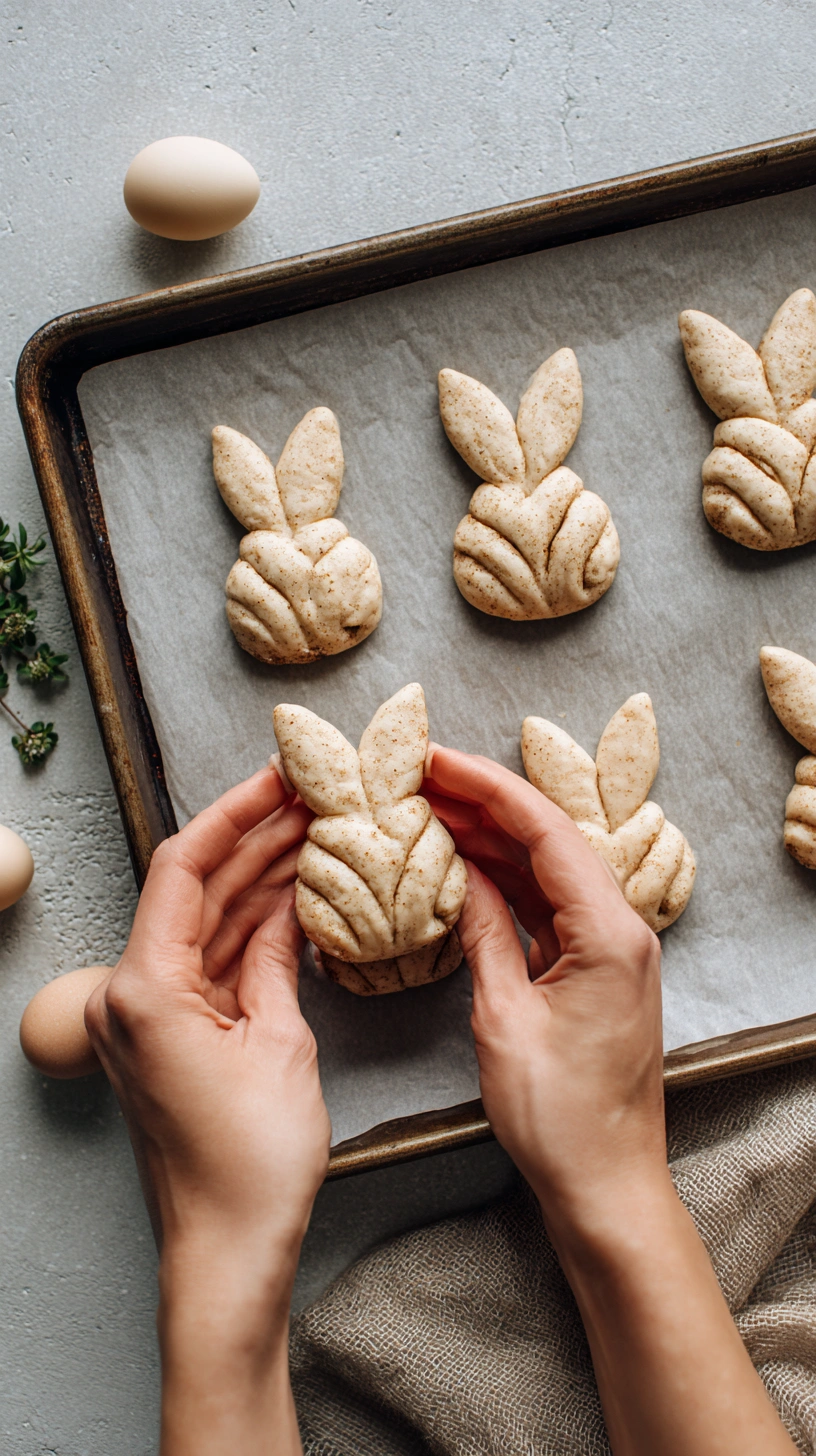 Spring Bunny Cinnamon Rolls