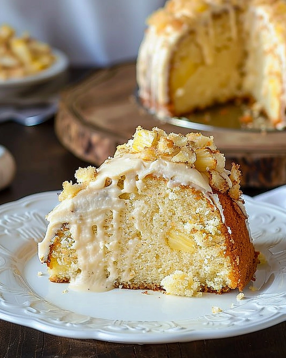 Pina Colada Pineapple Pound Cake