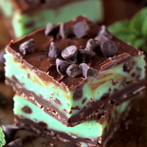 Andes Mint Chocolate Chip Fudge