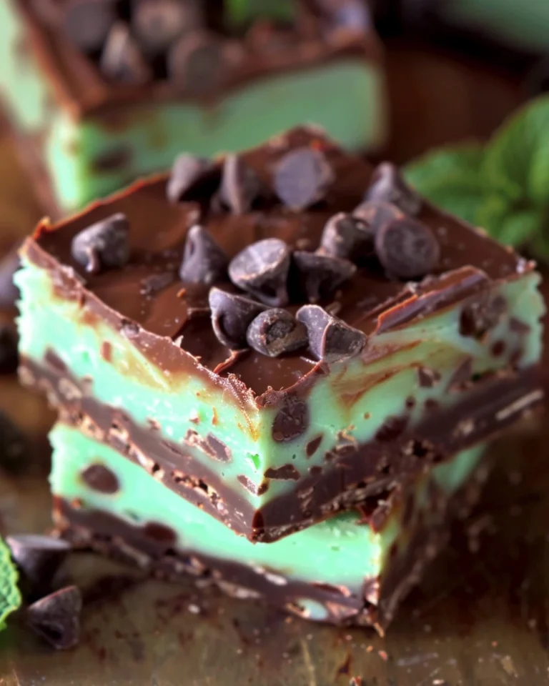 Andes Mint Chocolate Chip Fudge