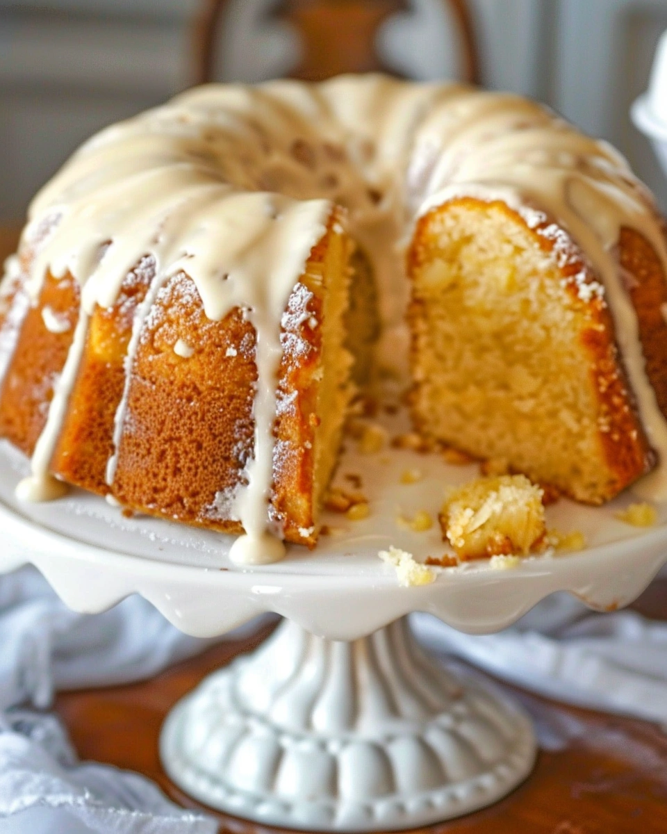 Pina Colada Pineapple Pound Cake
