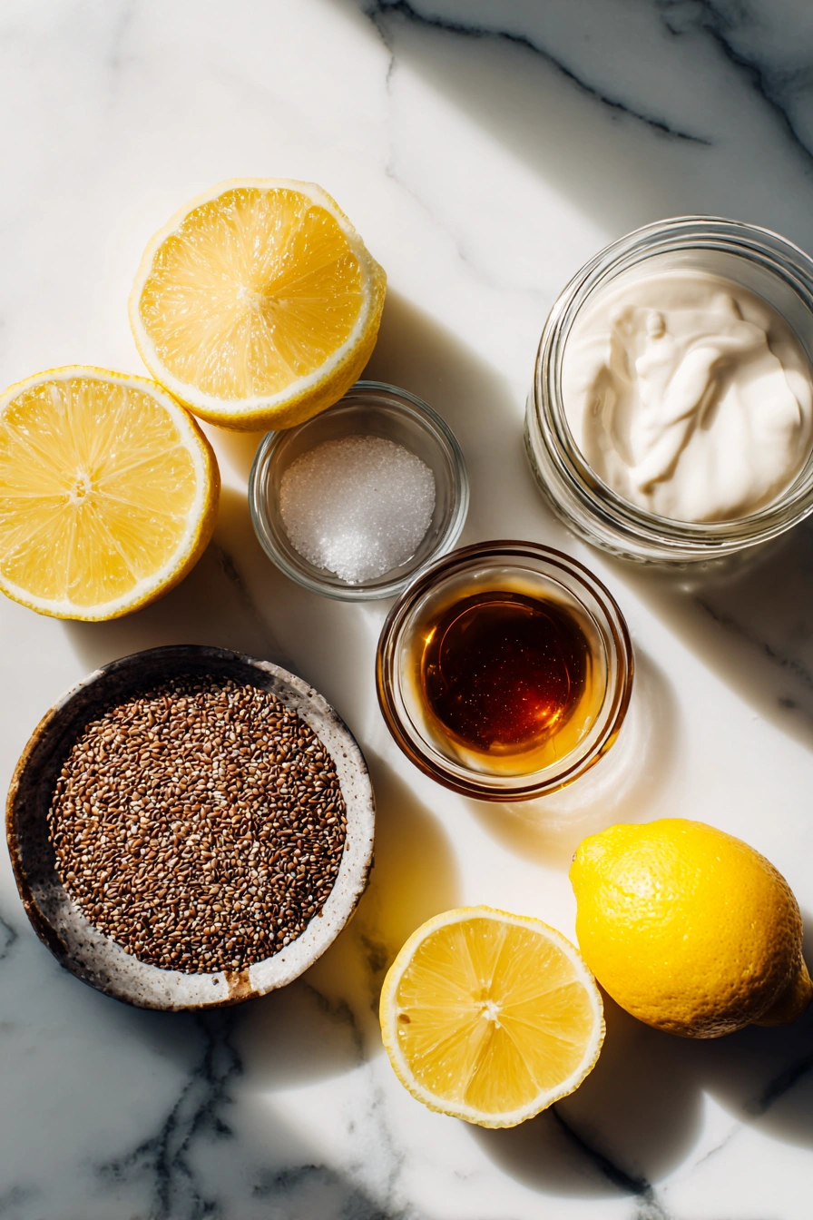 Lemon Cream Chia Pudding Ingredients