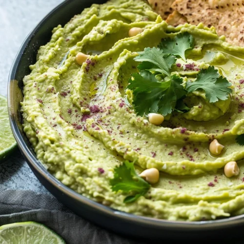 Avocado Cilantro Lime Hummus