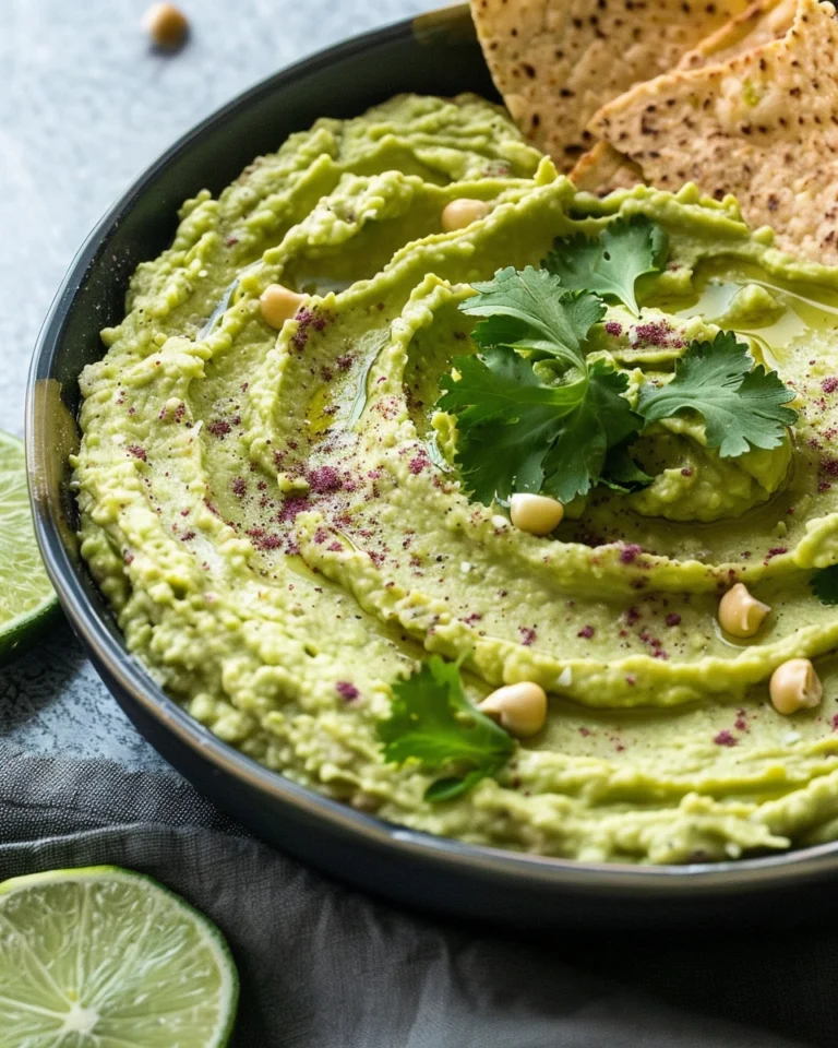 Avocado Cilantro Lime Hummus