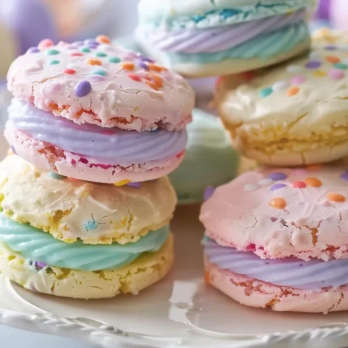Pastel Sugar Cookie Sandwiches (Easy Spring Dessert Idea)