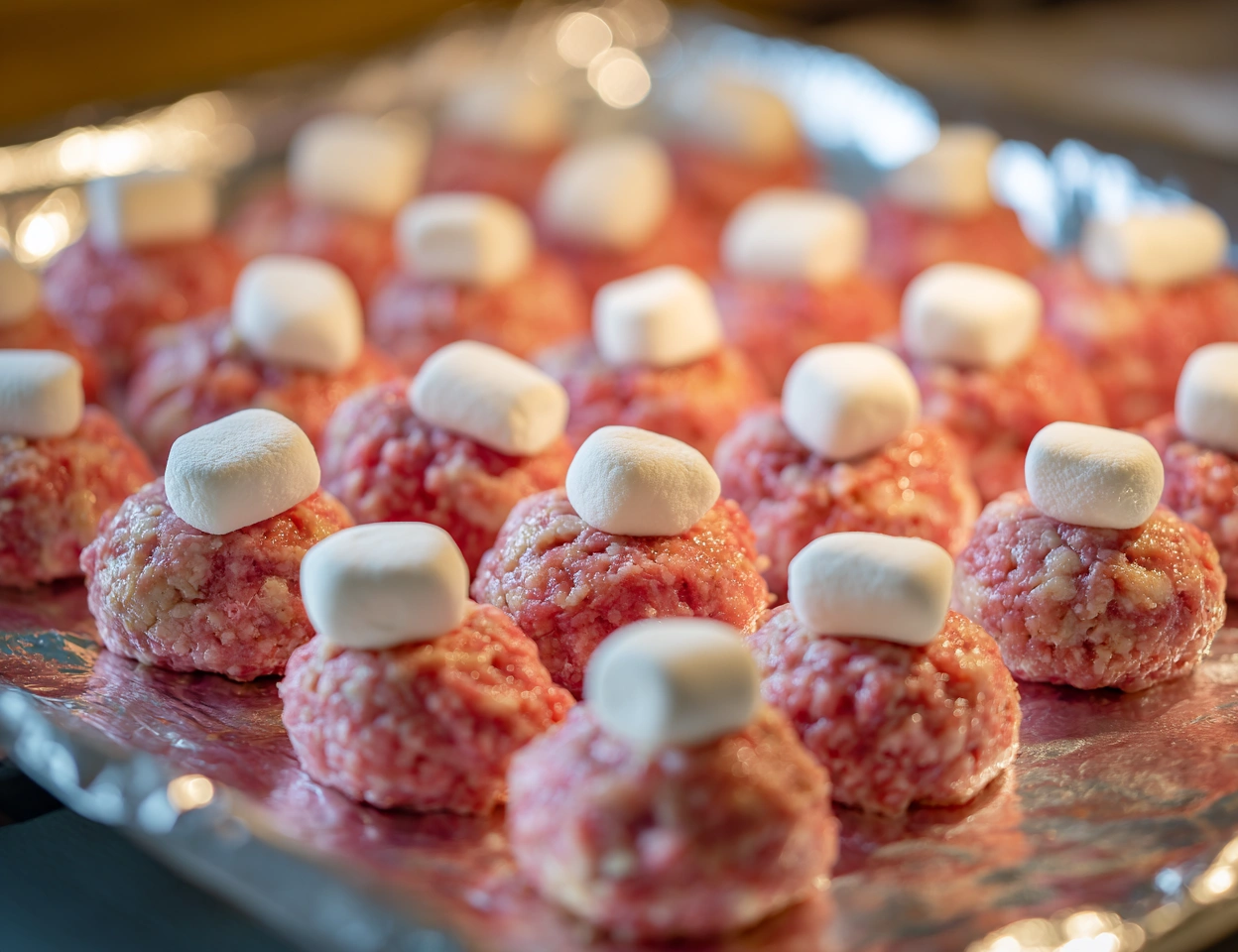 Mozzarella Stuffed Meatballs