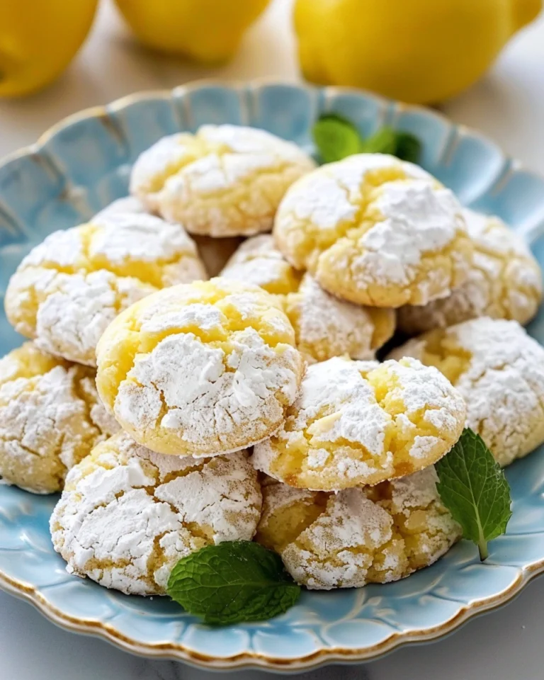 Lemon Crinkle Cookies