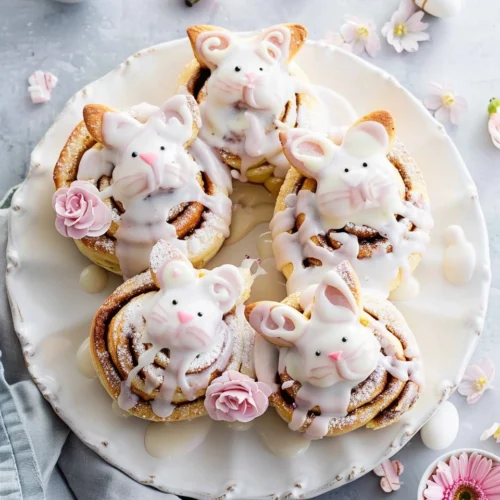 Spring Bunny Cinnamon Rolls