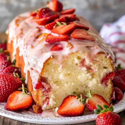 Strawberry Pound Cake
